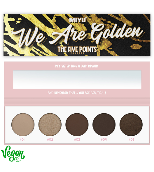 FIVE POINTS PALETTE MIYO - no. 01 We are golden