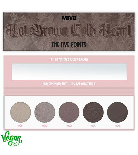 FIVE POINTS PALETTE MIYO - no. 09 Hot Brown Cold Heart 3
