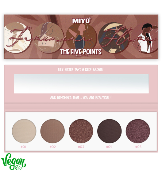 FIVE POINTS PALETTE MIYO - no. 11 Feminine Flame